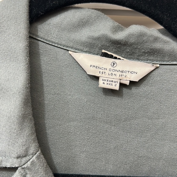 French Connection Kruger Tie Waist Shirt Dress - Picture 6 of 8